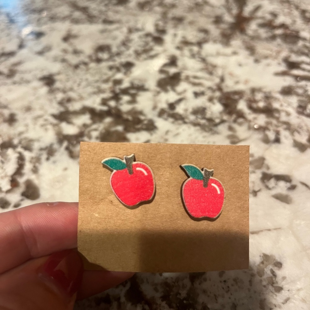 Apple Earrings-brand new!